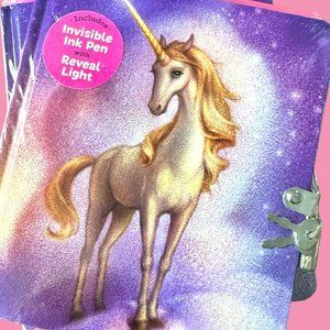 💰 5 FOR $40 / Kid's "Unicorn Dreams" Diary with Invisible Ink Pen (NEW)